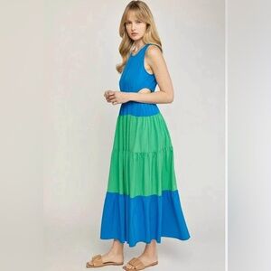 NWT boutique entro maxi dress